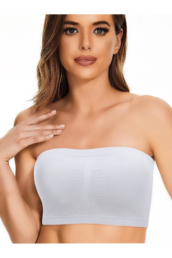 Women's 3PCS Basic Layering Seamless Bra Top Simple Lingerie