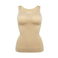 thumbnail image 1 of SAYFUT Women's Body Shaper Tummy Control Padded Seamless Long Compression Tank Top with Removable Pads, 1 of 7