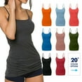 thumbnail image 1 of SAYFUT Women's Cami Tank Top Tops Long Layering Casual Basic Camisole Plain Plus S -3XL, 1 of 5