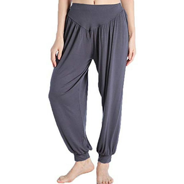 SAYFUT Women's Casual Yoga Pants Loose Fit Style Trousers Wide Leg Activewear Relaxed Fit Pants Black/Gray/Dark Grey