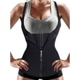thumbnail image 1 of SAYFUT Women's Double Control Waist Trainer Shapewear WYOB Shaping Brief Weight Loss Adjustable Vest Body Shaper Black, 1 of 7