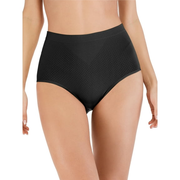 SAYFUT Women's High Waist Control Tummy Brief Soft Underwear Lift Butt Ladies Panty Shapewear