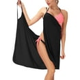 thumbnail image 1 of SAYFUT Women's Plus Size Swimsuit Cover ups Swimwear Spaghetti Strap Long Dress Sexy Backless Deep V-Neck Beachwear Bikini Wrap, 1 of 6