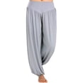 thumbnail image 1 of SAYFUT Women's Super Soft Yoga Pilates Pants Harem Hippie Palazzo Wide Leg Long Loose Baggy Casual Trousers, 1 of 9