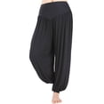 thumbnail image 1 of SAYFUT Women's Super Soft Yoga Pilates Pants Harem Hippie Palazzo Wide Leg Long Loose Baggy Casual Trousers, 1 of 9