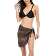 thumbnail image 1 of SAYFUT Women's Surged Finished Edge Wrap Skirt Black Swimwear Cover-Up, One Size, 1 of 8