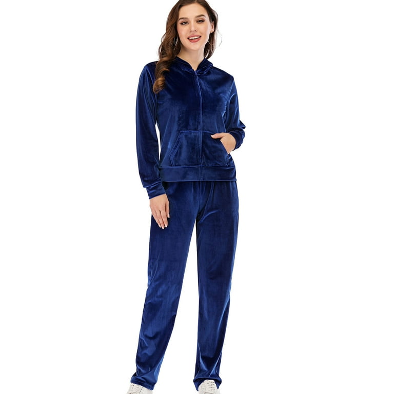 Plus size velour hot sale jogging suits