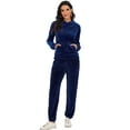thumbnail image 1 of SAYFUT Women's Velour Tracksuits 2 Piece Outfits Hoodie & Yoga Sweatpants Running Jogger Tracksuit Sweatsuit Set,Plus Size S-2XL, 1 of 8