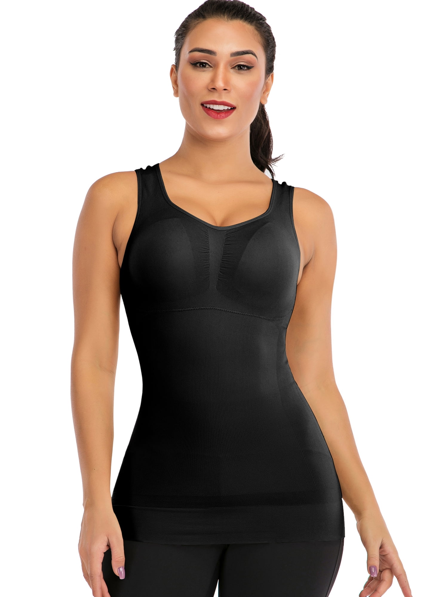 New Women Tummy Control Underbust Corset Tank Top Waist Cincher Back Support  Posture Corrector Body Shaper Slimming Vest