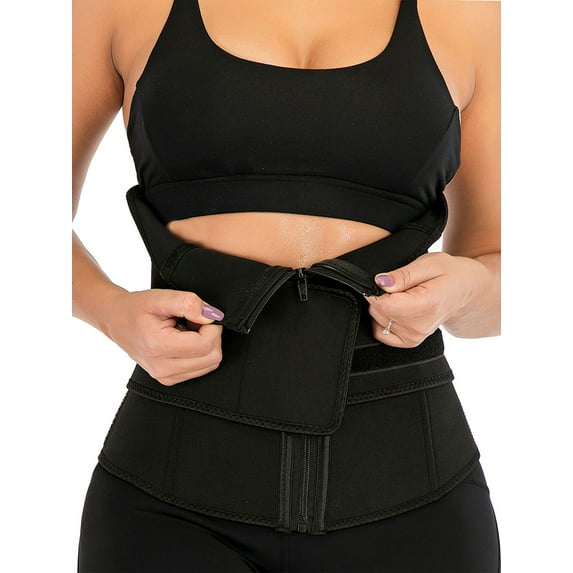 SAYFUT Women's Women's Adjustable Waist Trimmer Belt Compression Belly Slimming Weight Loss Body Shaper Hourglass Shaper Sports Girdle