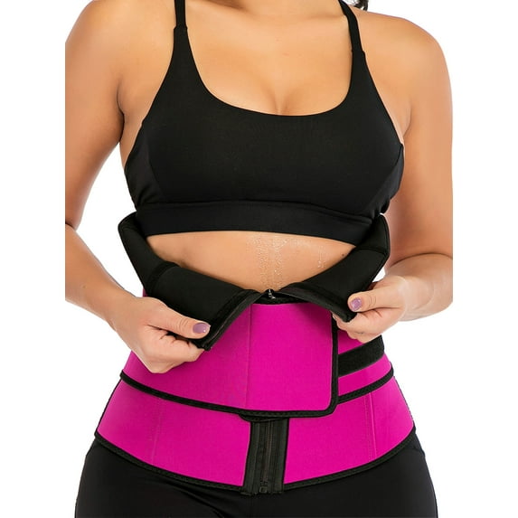 SAYFUT Women's Women's Adjustable Waist Trimmer Belt Compression Belly Slimming Weight Loss Body Shaper Hourglass Shaper Sports Girdle