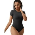 thumbnail image 1 of SAYFUT Womens Body Suits Short Sleeve Round Neck Bodysuits for Women Bodysuit Shirts, 1 of 7
