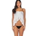 thumbnail image 1 of SAYFUT Womens Sarong Ruffle Pareo Canga Swimsuit Wrap Chiffon Beach Bikini Cover up Soild Color Swimwear Wrap, 1 of 7