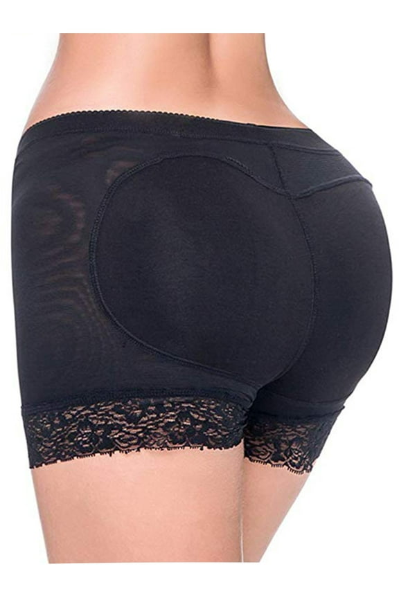 Womens Seamless Butt Lifter Panties Padded Removable Butt Pad Lace Panties Enhancer Underwear Shapewear