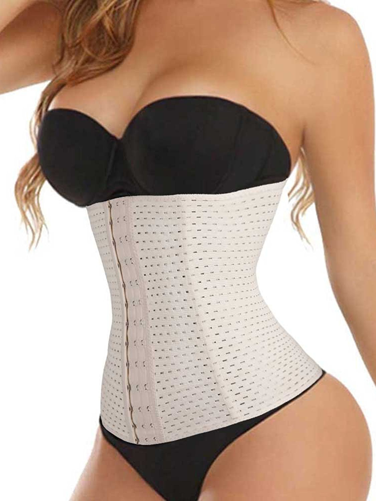 SAYFUT Womens Ultra Firm Control Breathable Shapewear Waist Trainer Cincher Corset Tummy Slimmer Fat Burner Shaper Girdle Plus Size S 3XL