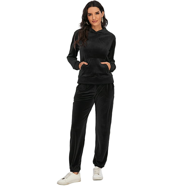Solid Color Hooded Sports Sweater Set Solid Color Hooded Sports Sweater Set