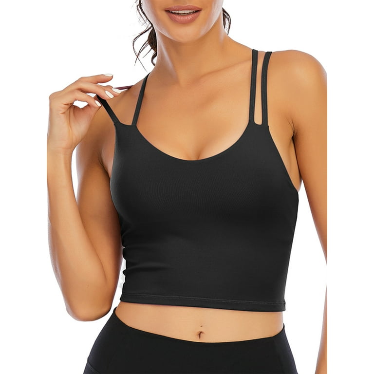 Workout Tank Top Crop Built Bra