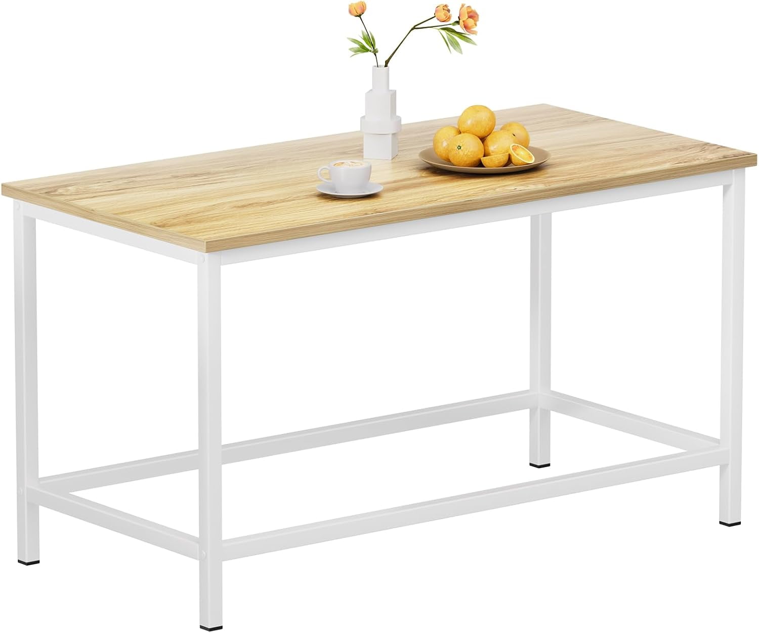 SAYGOER Small Rectangular Coffee Table Simple Modern Open Design ...