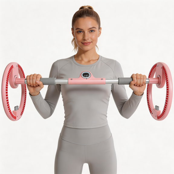 SAYGOGO Adjustable Forearm & Wrist Trainer Wheel, 3 Counterweights, Portable