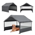 thumbnail image 1 of SAYGOGO Portable Outdoor Pet Tent Camping Shelter, 3-Side Mesh Insect-Proof, UPF 50+ UV 3000mm Waterproof, 1.2" Galvanized Steel Frame, Foldable Lightweight for Hiking Travel, 1 of 7
