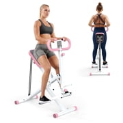 SAYGOGO Row-N-Ride Squat Machine w/ Resistance Bands for Glutes, Legs, Abs & Back Workout - Home Gym Equipment