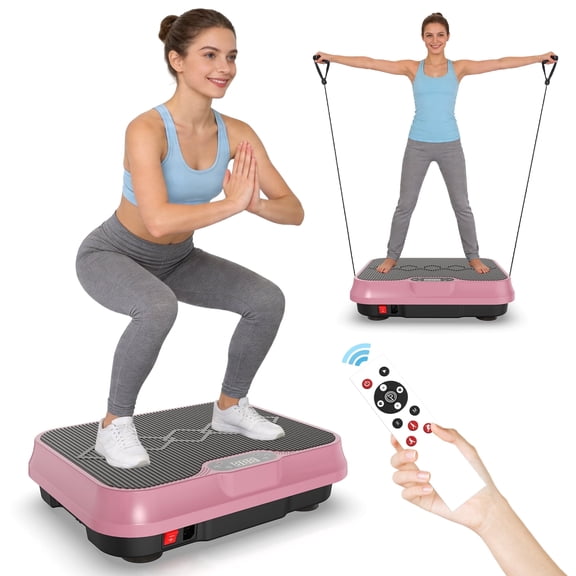 SAYGOGO Vibration Plate Exercise Machine, Whole Body Workout Platform with Remote Control, Resistance Bands, Vibration Platform for Home Gym