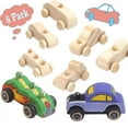 thumbnail image 1 of SAYLITA 6 Pack DIY Wood Car Toys Unfinished Wooden Cars to Paint Wooden Craft Cars Paintable Wood Toys for Home Activities Craft Projects Family Time Handicraft, 1 of 7