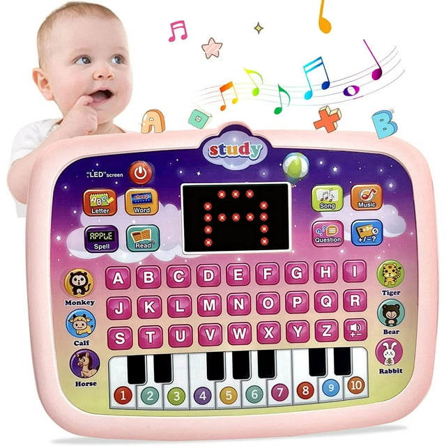SAYLITA Baby Tablet Toy for 1 2 3 Years Old Boys Girls, Educational