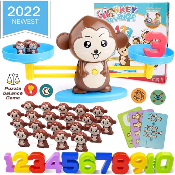 SAYLITA Balance Board Game Preschool Activities Math Learning Stem Montessori Cool Toys STEM Toys Balancing Numbers Games Ideal Chrismas Birthday Gift Toy for Kids Ages 3 4 5 6 Year Old