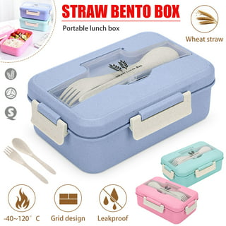  Iteryn Stackable Bento Box with Lunch Bag, 3 Compartment Japanese  Lunch Containers, Wheat Straw, All-in-1 Bento Lunch Box Kit for Adult Meal  Prep Lunch Snack: Home & Kitchen