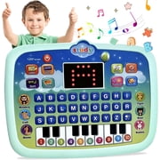 SAYLITA Tablet Toy Toddler Learning Pad with LED Screen Teach,Educational Learning Toys with Light and Music Electronic Toy Christmas Birthday Gift for Toddlers 1 2 3 Years Old Girls Boys