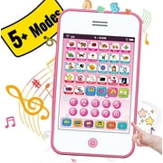 SAYLITA Yphone Baby Phone, Baby Cell Phone Toy with Music, Early Learning Educational Toys, Kids Tablet Learning Pad Birthday Christmas Gifts for Toddlers 3+Year Old Kids Boys and Girls Gifts