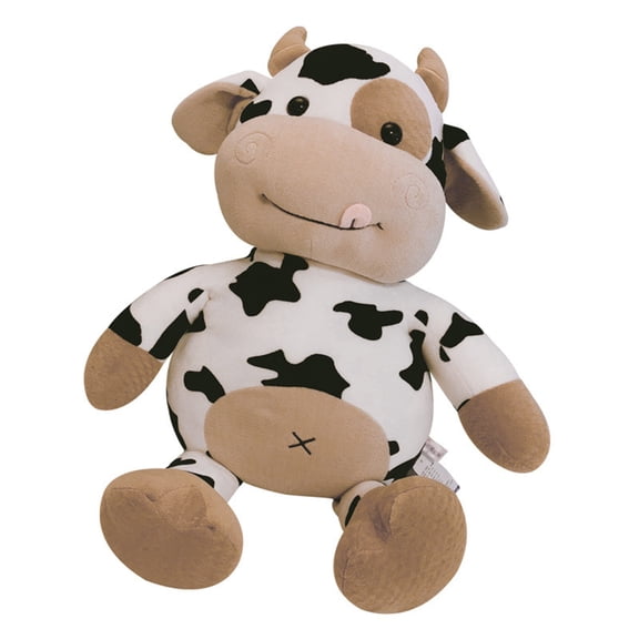 SAYOO 9.84Inch Cute Milk Cow Plush Toy, Stuffed Doll for Christmas Birthday Gift Home Decoration