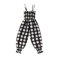 thumbnail image 1 of SAYOO Kids Summer Jumpsuits Daisy Print Elastic Tied-Up Strappy Sleeveless Siamese Trousers for Girls 9 Months to 3 Years, 1 of 9