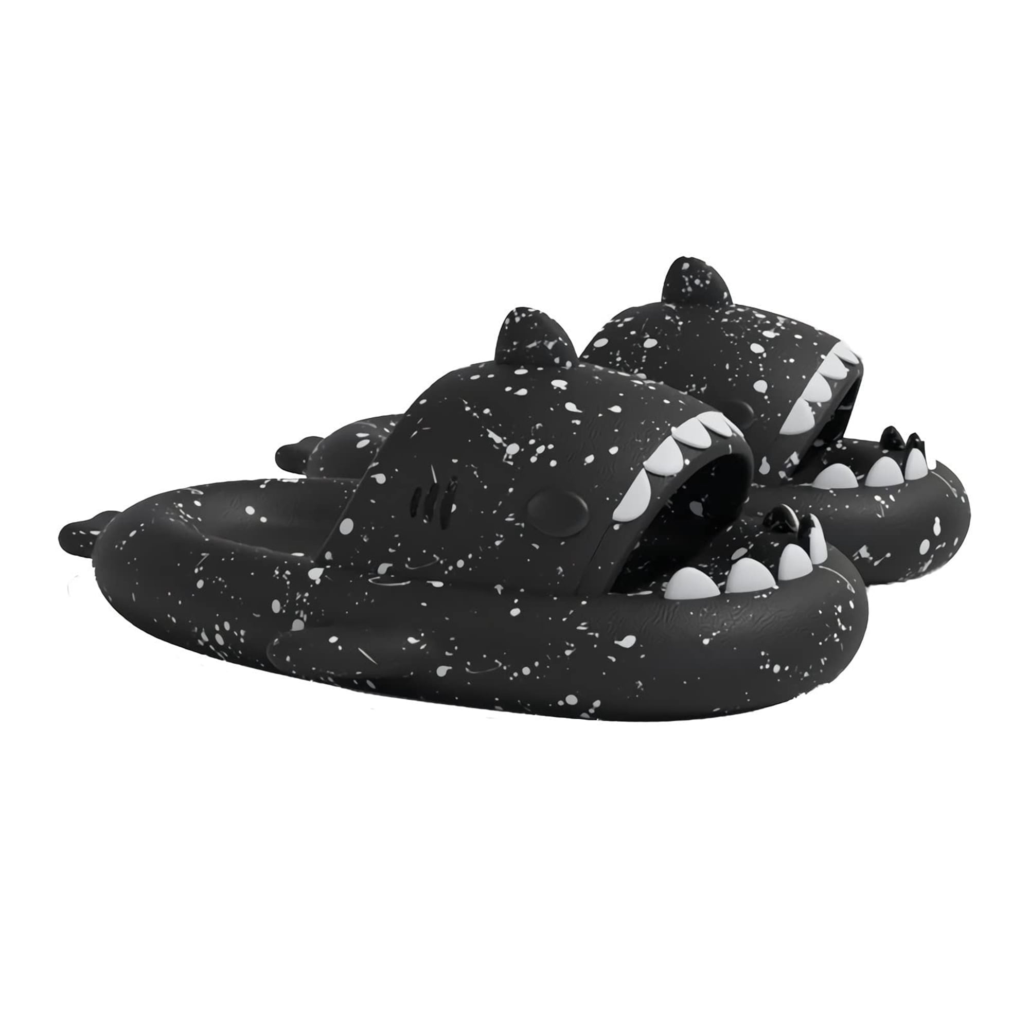 SAYOO Newest Shark Slippers, Cute Shark Cloud Slides for Unisex Adult, Child Cute Shark Slippers, Lightweight Anti-Slip Novelty Open Toe Slides for