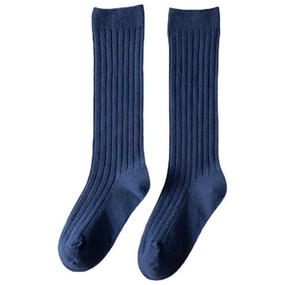 SAYOO Toddlers Baby Knee High Socks Infant Solid Color Knit Rib Uniform Tube Stockings for Newborn Girls Boys