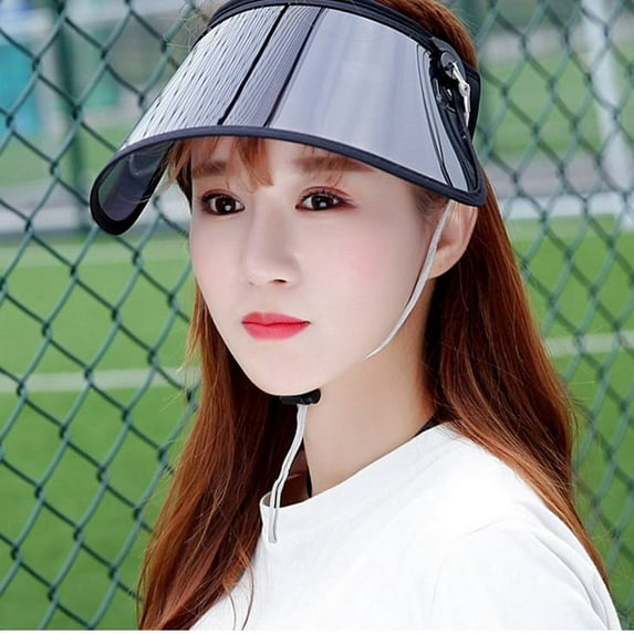 SAYOO Unisex Summer Anti-UV Sun Hat SPF50+ Wide Brim Adjustable Visor Cap Outdoor Multi-functional Anti-saliva Face Shield