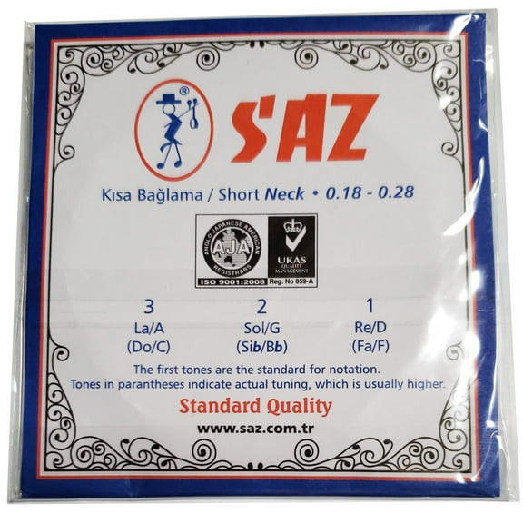 SAZ 7- strings Saz Baglama Strings (Short Neck)