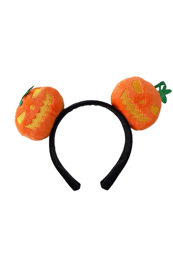 Halloween Headbands for Women Cute Pumpkin Doll Hair Headbands Spooky Holiday Hair Accessories for Women Trick‑or‑Treating Party Favors Multicolor One Size