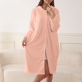 thumbnail image 1 of SAZBJOJN Robes for Women Plus Size Absorbent Towel Hood Nightgown Loose Fit Soft Casual Full Length Loungewear Robe Bedroom Home Must Haves Size 75x100 Pink, 1 of 4