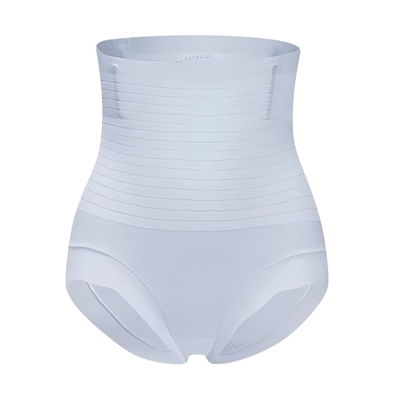 SAZBJOJN Shapewear Shorts for Women Shapewear Panties No Roll Anti-Slip Garments Seamless Underwear for Women Ice Silk Butt Lifting Shaper Underwear High Waist Tummy Control Size M Blue