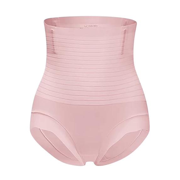 SAZBJOJN Shapewear Shorts for Women Shapewear Panties No Roll Anti-Slip Garments Seamless Underwear for Women Ice Silk Butt Lifting Shaper Underwear High Waist Tummy Control Size XXXL Pink
