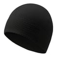 thumbnail image 1 of SAZBJOJN Skull Cap for Men Women Windproof Cycling Skull Cap Lightweight Sweat Wicking Sports Cooling Beanie Helmet Liner for Running Motorcycle Outdoor Sports Skull Cap Black, 1 of 2