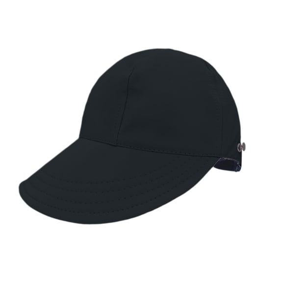 SAZBJOJN Visor Hats for Women Men UV Protection Trucker Hat Foldable Wide Brim Sun Hats for Women Breathable Foldable Packable Visor Cap for Outing Activities Black