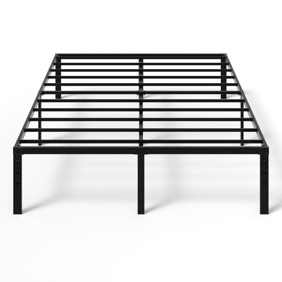 SAZYY Heavy-Duty Queen Platform Bed Frame No Box Spring Needed, Easy Assembly, Noise-Free, Sturdy Mattress Foundation, Underbed Storage Space,Full