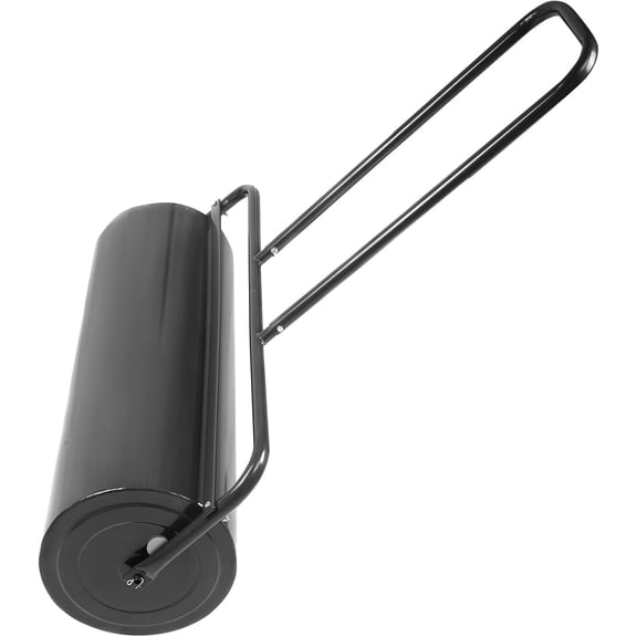SAZYY Lawn Roller, Push Tow Behind Sod Roller with U Shaped Handle, Water and Sand Filled Garden Drum Roller for Planting, Seeding, Eliminating Turf Damage, 12 by 36-inch/ 17 Gal Black