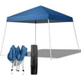 thumbnail image 1 of SAZYY Pop Up Canopy Tent, Outdoor Foldable Easy Up Party Tent w/Slant Legs, Event Portable Gazebo for Camping, Anniversary, Parties Blue 8x8ft, 1 of 9