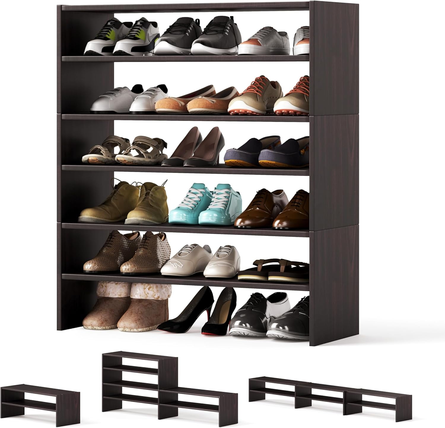 Small Corner 18 Pair Shoe Racknull
