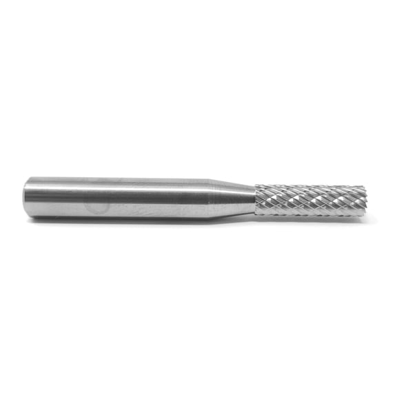 SB-14 Double Cut Cylindrical End Cut 3/16" x 5/8" Carbide Burr Bur Tool Die Grinder Bit 1/4" Shank