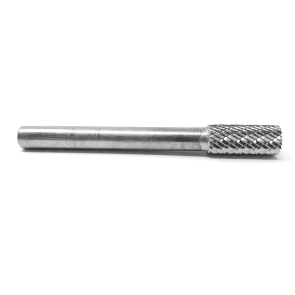 SB-2 Double Cut Cylindrical End Cut 5/16" x 3/4" Carbide Burr Bur Tool Die Grinder Bit 1/4" Shank